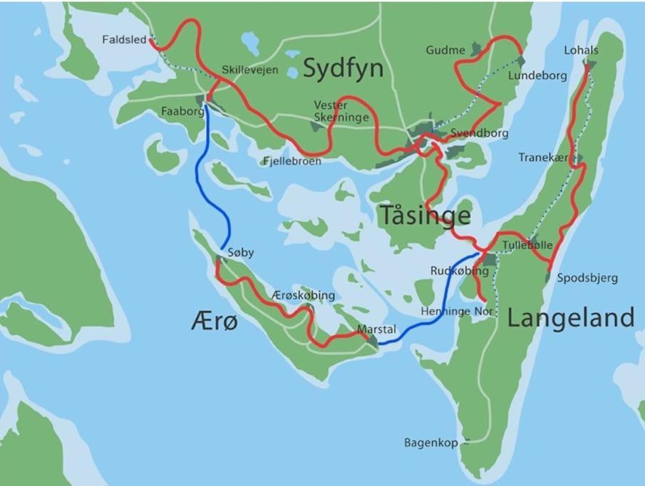 Apartament Eskaerhus Pa Tasinge, Taet Pa Svendborg - Afdeling Med Egen Indgang Troense Zewnętrze zdjęcie